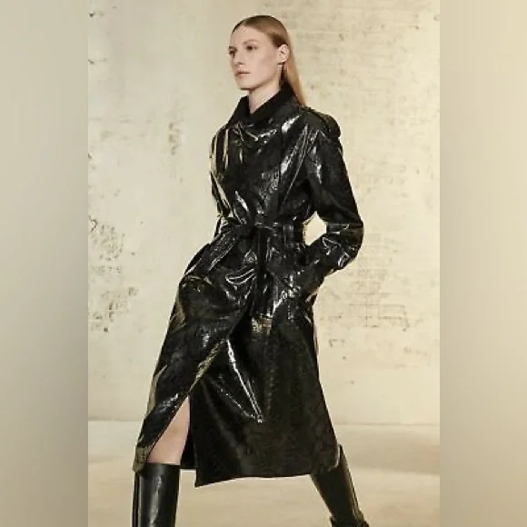 Zara snake print coat